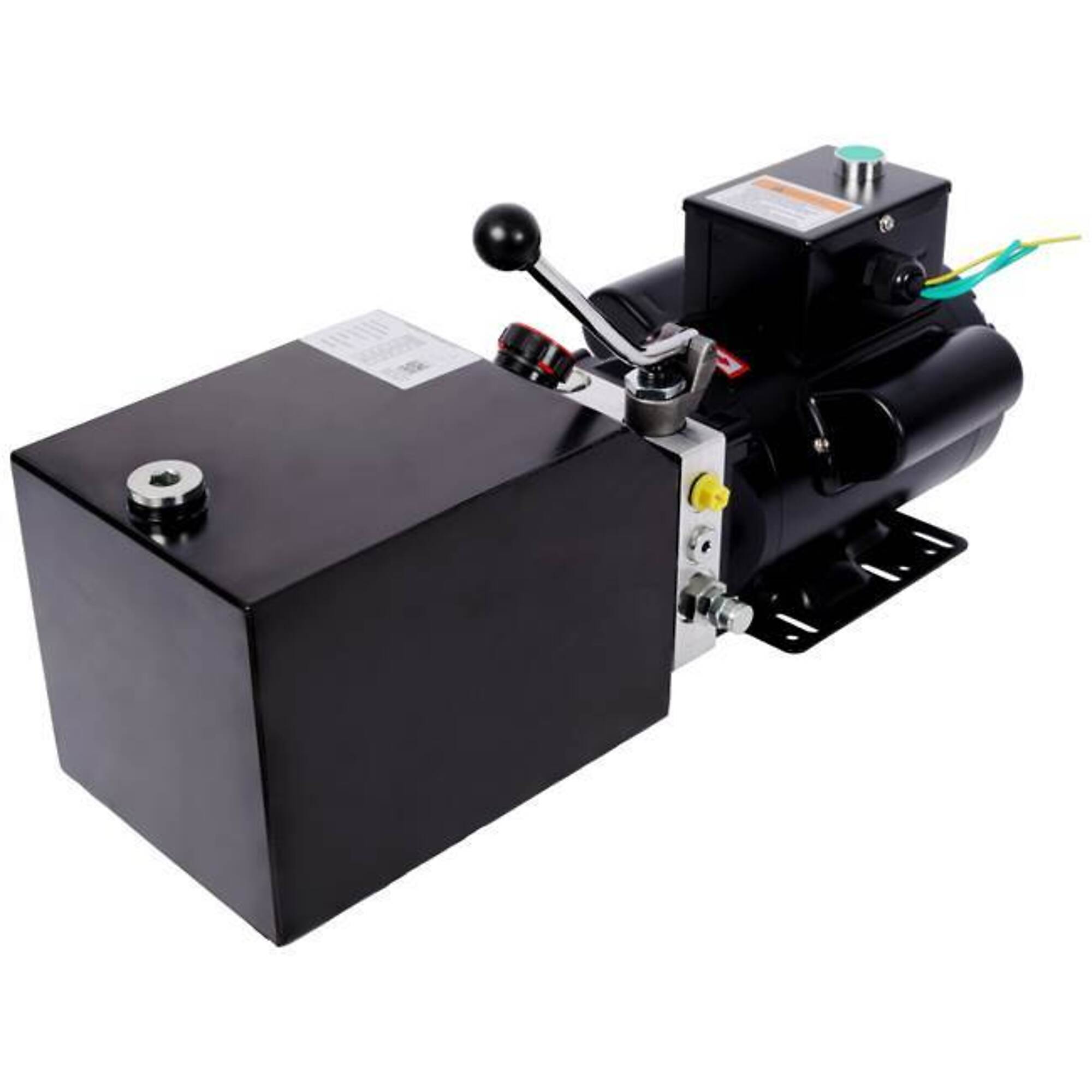 Heavy-Duty Hydraulic Power Unit, AC 220V Single Phase, 6 Quart Oil Reservoir